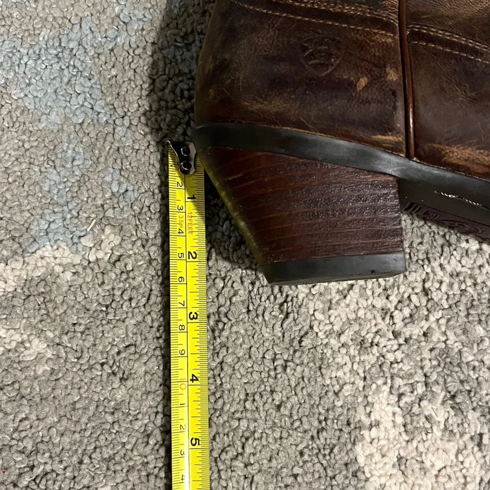 Ariat Dark Brown Embroidered Heeled Boots Western Boots - Picture 7 of 7